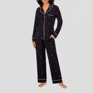 DKNY Women's Black Star Print Pajama Set